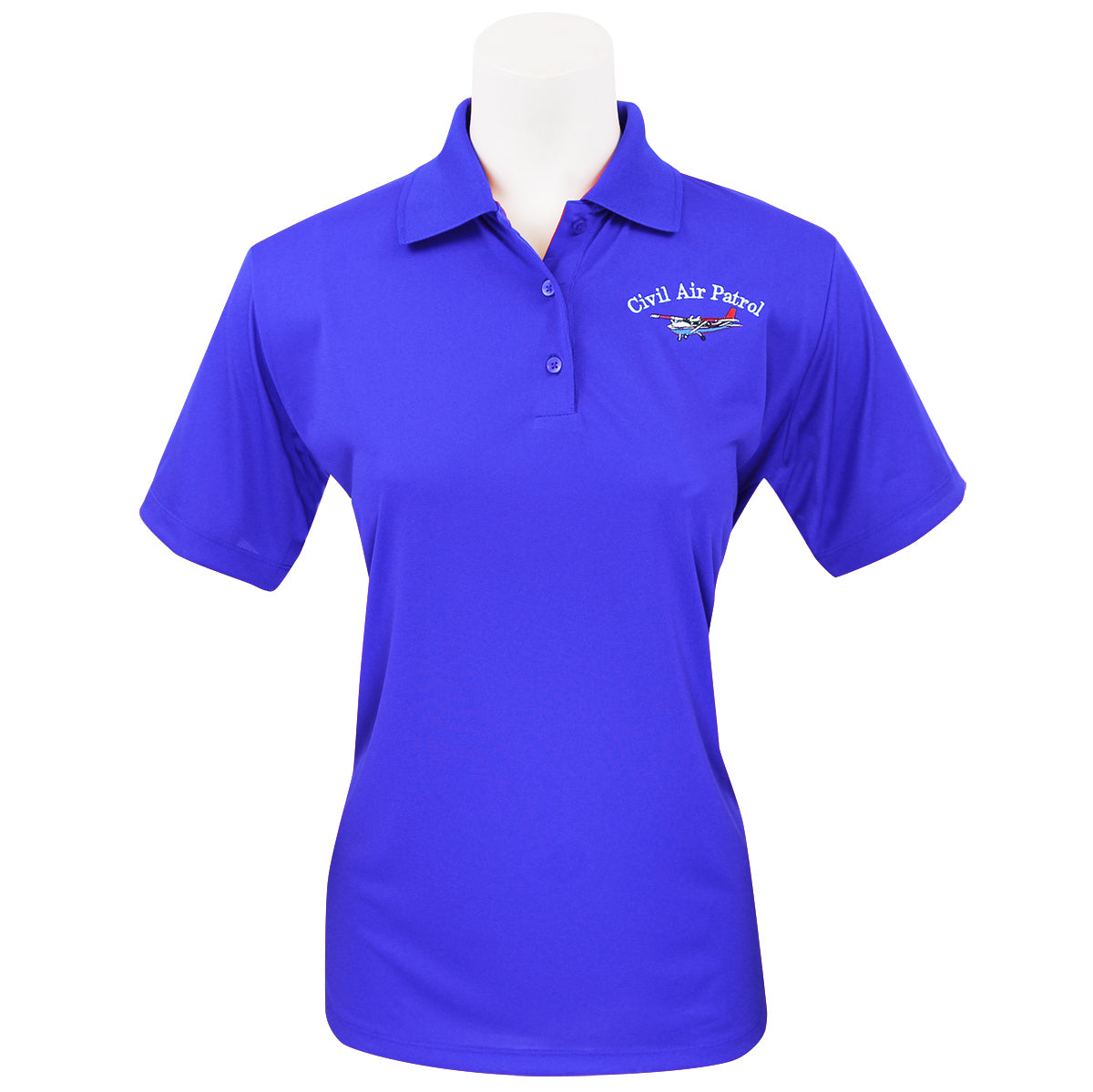 Civil Air Patrol: Ladies Leisure Polo Shirt: Short Sleeve (Royal Blue) Fashion