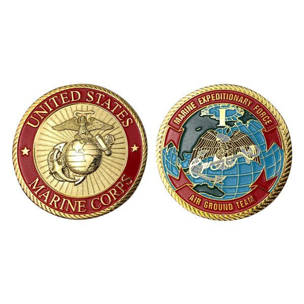 Marine Corps Coin: First Marine Expeditionary Force - Air Ground Team Online