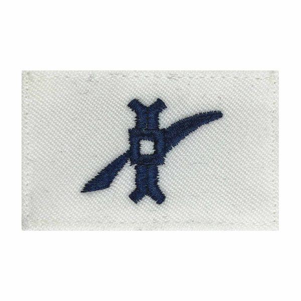 Navy Rating Badge: Striker Mark for LN Legalman - white CNT for dress uniforms Fashion