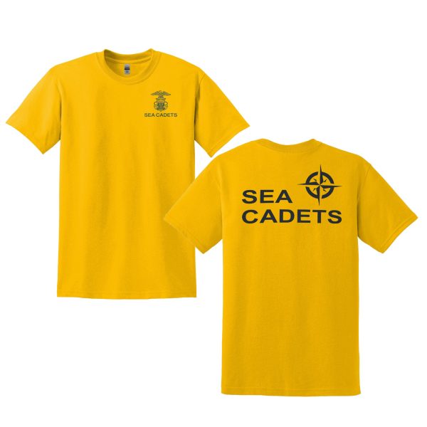 SEA CADET PT SHIRT GOLD WITH COMPASS ROSE Online Sale