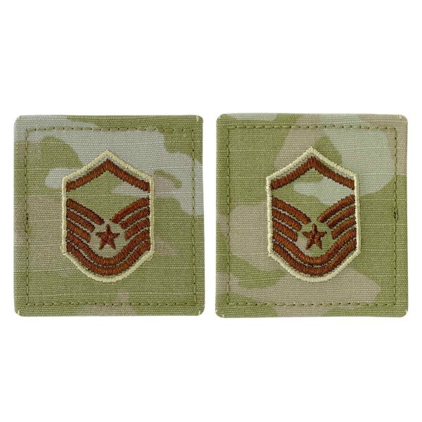 Air Force Embroidered Rank: Master Sergeant - OCP with hook on Sale