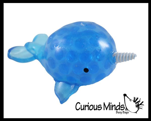Sticky Narwhal Ceiling Target Balls - Throw Globs to Stick to Ceiling and Catch When it Falls - Fish Water Bead Filled Squeeze Stress Ball  -  Sensory, Stress, Fidget Toy For Sale - Image 3