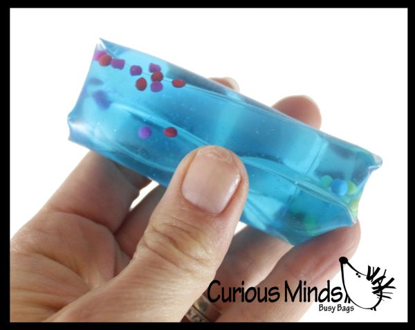 Tiny Water Filled Tube Snake Stress Toy - Squishy Wiggler Sensory Fidget Ball For Discount - Image 3