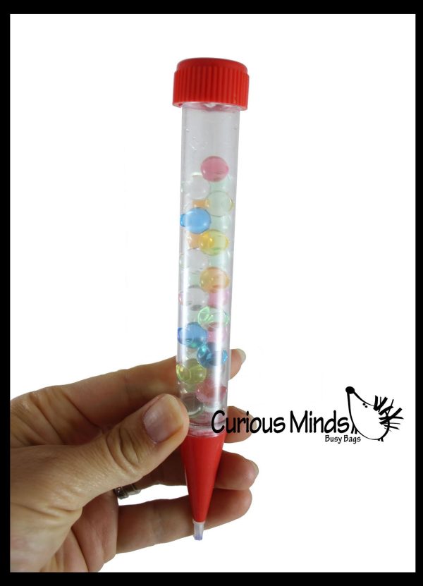 LAST CHANCE - LIMITED STOCK - Bundle of Fun Pens with Different Compounds - Water Bead Moving Fluff- Filled Motion Pen - Filled with Moving Stuff - Soothing and Calming Motion Pen - Liquid Timer Sensory Office Toy - Visual Stimulation Discount - Image 2