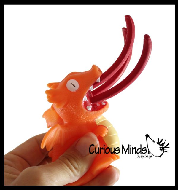 Fire Breathing Dragon - Cute Squeeze Toy - Fun Fidget - Unique OT Hand Strength, Fine Motor Online - Image 3