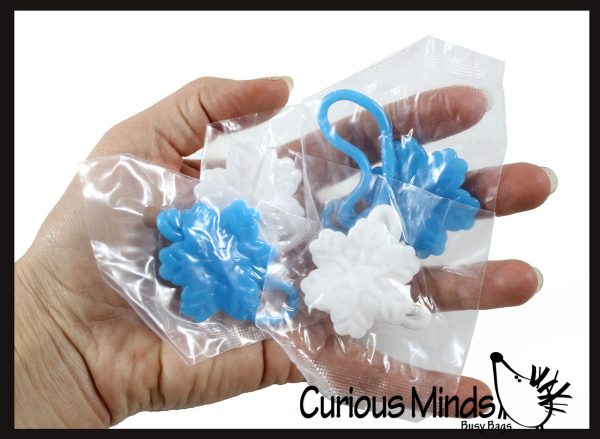 Sticky Snowflakes - Snow Flake on String - Cold Frozen Sticky Hand - Cute Holiday Winter Party Favor Decoration Gifts Discount - Image 4