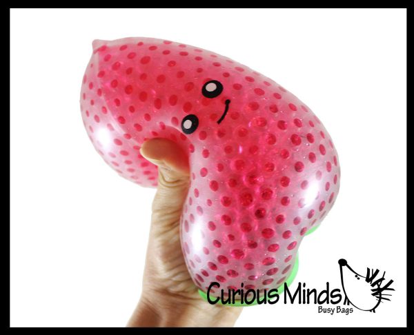 Jumbo Fruit Water Bead Filled Squeeze Stress Balls  -  Sensory, Stress, Fidget Toy - Pineapple, Strawberry, Avocado, Watermelon Discount - Image 4